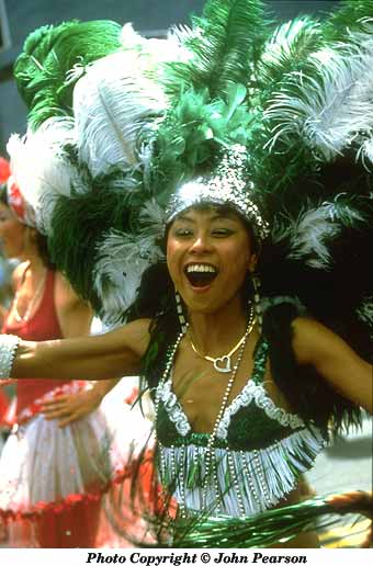 Woman dressed for carnival