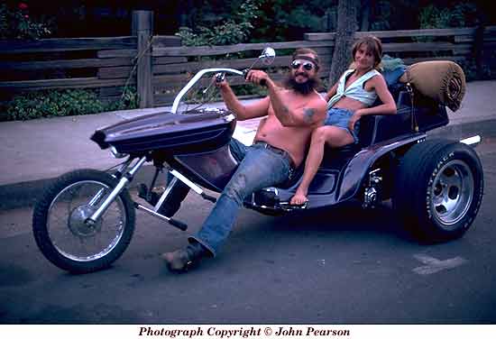 Photo of a biker couple